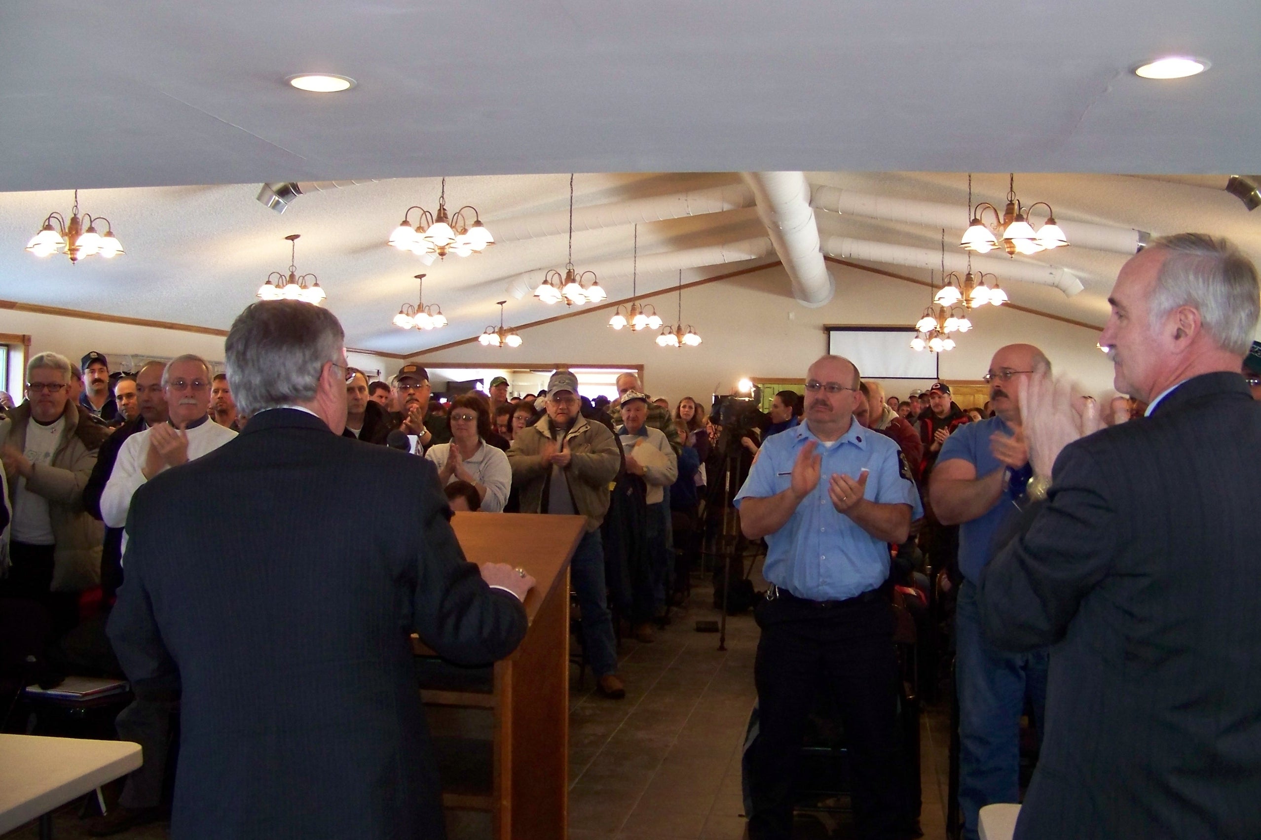 Rally for Ogdensburg Correctional Aubertine Receives Standing Ovation